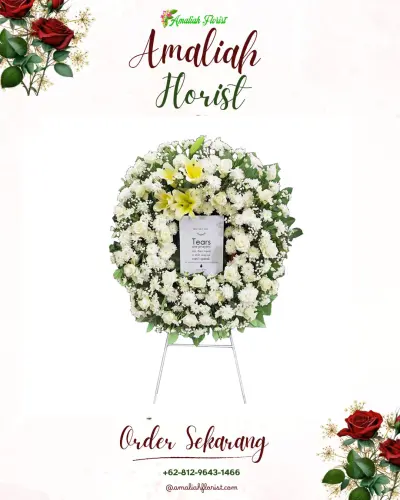 Krans Bunga Duka Cita di Atang Senjaya